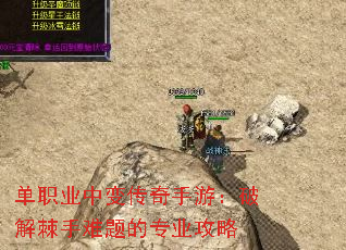 单职业中变传奇手游:破解棘手难题的专业攻略 单职业中变传奇手游:破解棘手难题的专业攻略