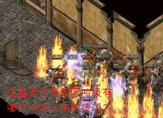 仿盛大传奇新区冲级有哪些不为人知的技巧? 仿盛大传奇新区冲级有哪些不为人知的技巧?