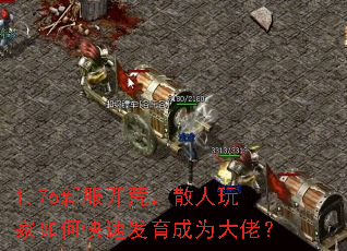 1.76新服开荒,散人玩家如何快速发育成为大佬? 1.76新服开荒,散人玩家如何快速发育成为大佬?