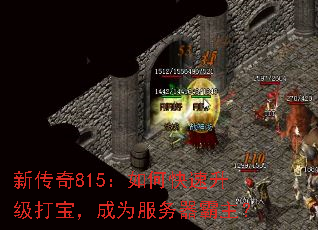 新传奇815:如何快速升级打宝,成为服务器霸主? 新传奇815:如何快速升级打宝,成为服务器霸主?