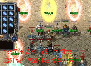 185星王版本:战士如何快速升级?装备哪里爆率最高? 185星王版本:战士如何快速升级?装备哪里爆率最高?
