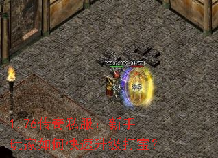 1.76传奇私服:新手玩家如何快速升级打宝? 1.76传奇私服:新手玩家如何快速升级打宝?