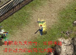 单职业九天传奇:如何快速提升战力称霸玛法大陆? 单职业九天传奇:如何快速提升战力称霸玛法大陆?