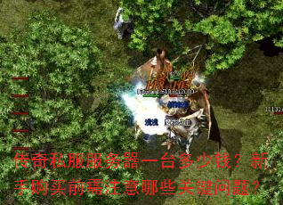 传奇私服服务器一台多少钱?新手购买前需注意哪些关键问题? 传奇私服服务器一台多少钱?新手购买前需注意哪些关键问题?