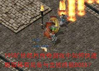 195旷世皓月传奇游戏中如何快速刷取稀有装备与击败终极BOSS? 195旷世皓月传奇游戏中如何快速刷取稀有装备与击败终极BOSS?