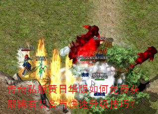传奇私服黄日华版如何免费获取稀有装备与快速升级技巧? 传奇私服黄日华版如何免费获取稀有装备与快速升级技巧?