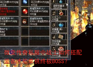 ΢�䴫��˽����սʿ��δ���װ�����ܵ����ռ�BOSS��