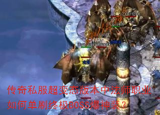 ����˽������̬�汾�з�ʦְҵ��ε�ˢ�ռ�BOSS����װ��