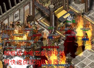 蝴蝶版本变态新服中如何快速获取顶级神器? 蝴蝶版本变态新服中如何快速获取顶级神器?