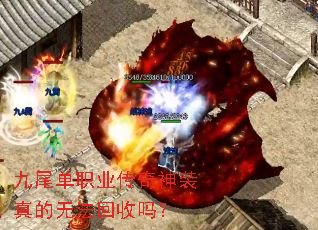 九尾单职业传奇神装真的无法回收吗? 九尾单职业传奇神装真的无法回收吗?