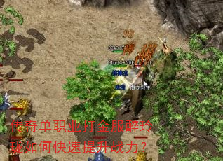 传奇单职业打金服醉玲珑如何快速提升战力? 传奇单职业打金服醉玲珑如何快速提升战力?