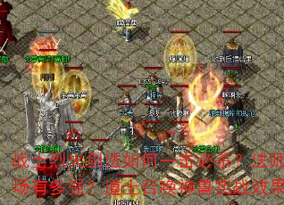 战士烈火剑法如何一击必杀?法师冰咆哮控场有多强?道士召唤神兽实战效果如何? 战士烈火剑法如何一击必杀?法师冰咆哮控场有多强?道士召唤神兽实战效果如何?